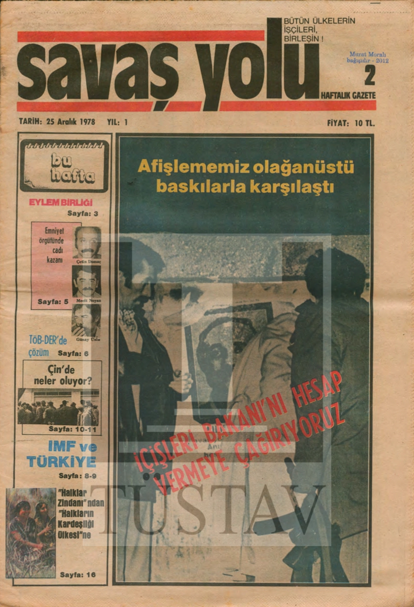 Savaş Yolu 2. Sayı Kapağı